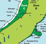 Exposure zones – South Island