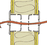 Sound paths through electrical fittings